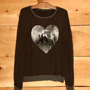 Wildfox disco heart sweater